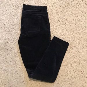 Gap velvet/velour black pants
